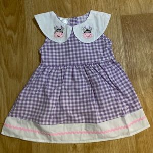 Purple cow dress